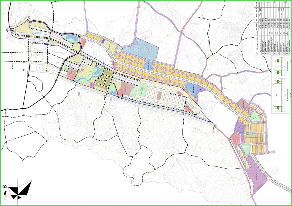 Quy hoạch huyện Yên Thế Bắc Giang: Quy hoạch KDC mới TT Phồn Xương GĐ1, GĐ2, GĐ3 đến 2025