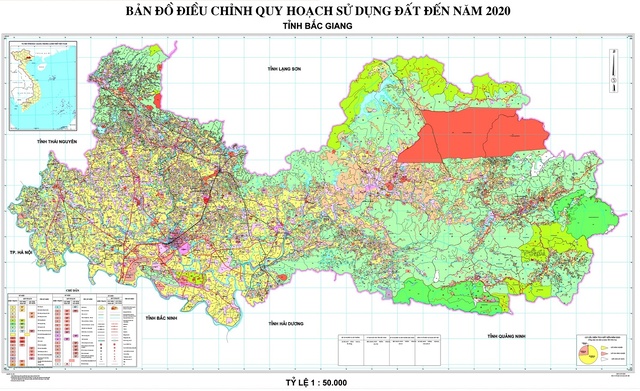 Bản đồ quy hoạch Bắc Giang 2023 – 2030, tầm nhìn đến 2050 cập nhật mới nhất.